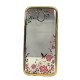 Capa Silicone Gel Com Desenho Flor Samsung Galaxy J7 2017 J730 Dourado